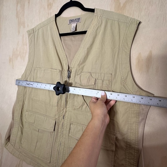 Duluth Trading Utility Vest Cargo Fishing Outdoor Hiking Zip Up Size XL - Picture 4 of 11